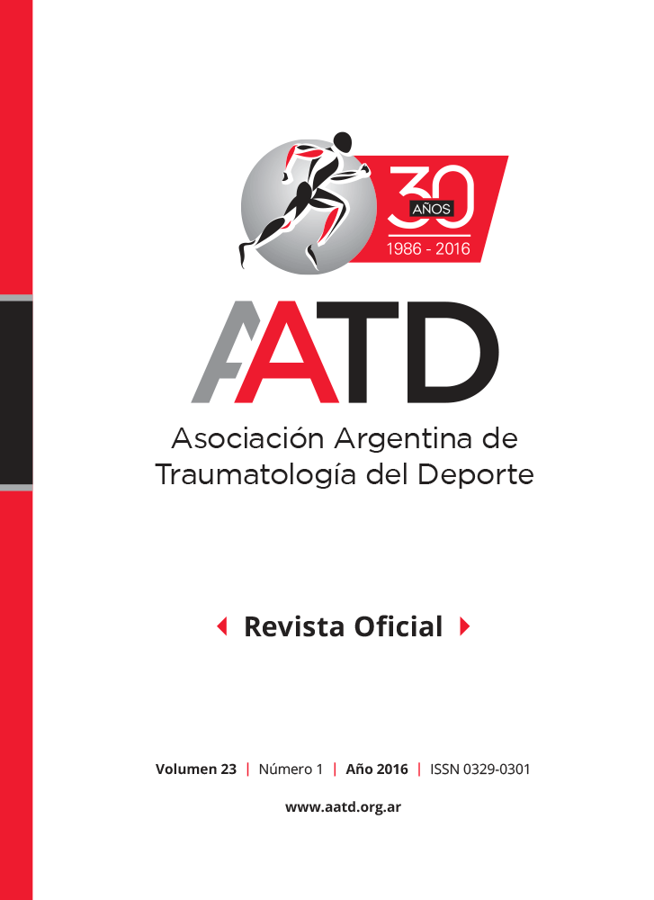 Asociación Argentina de Traumatología del Deporte, Revista Oficial Nº1